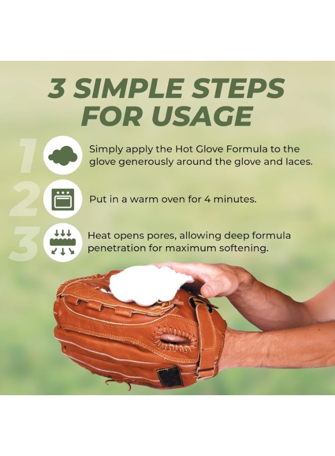 Hot Glove Hot Glove Break-in Kit Glove Care Management System - Break in Kit for Baseball and Softball Gloves - Image 2