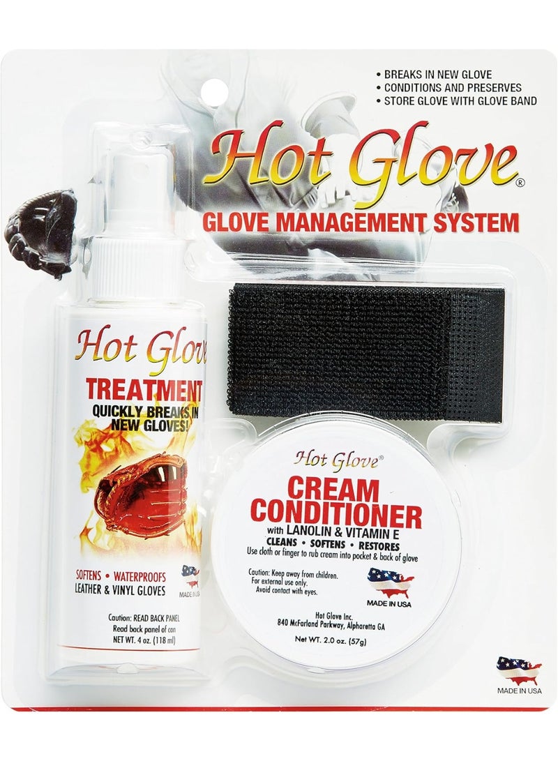 Hot Glove Hot Glove Break-in Kit Glove Care Management System - Break in Kit for Baseball and Softball Gloves - Image 1