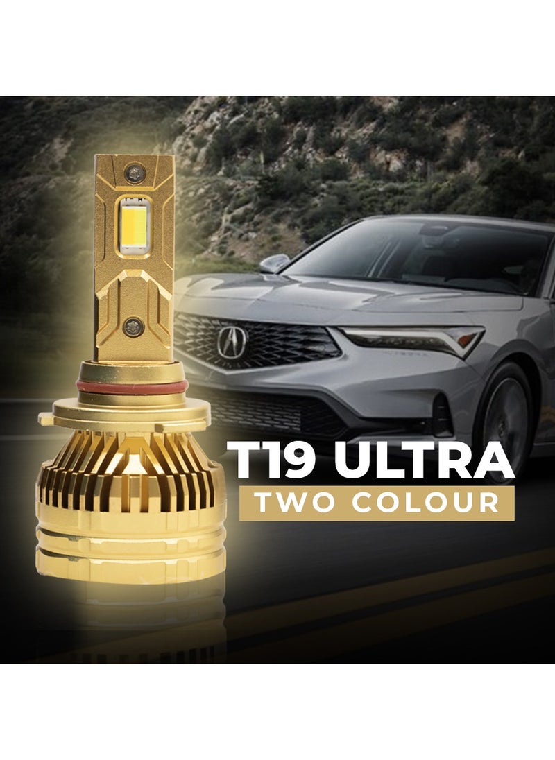 Toby's Toby's T19Ultra 9006 130W/Pair Power Original Tested LED Headlight Assembly 6500 High Beam Lumens & Low Beam 6500 Lumens Bright Color With Temperature (6500K,4300K)  - Image 3