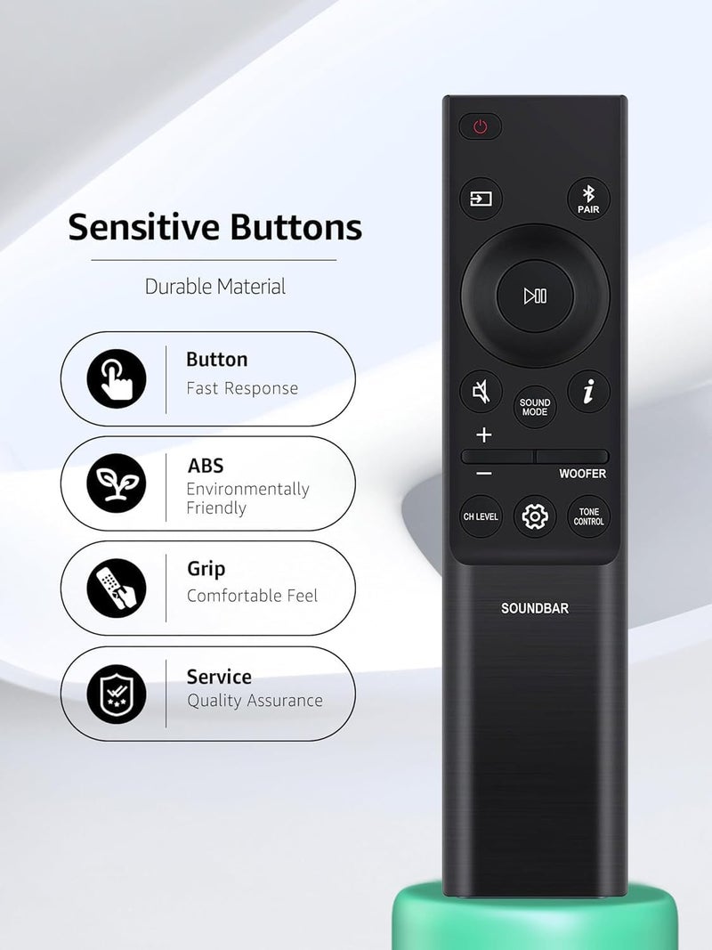 LOMCA Replacement Remote Control for Samsung Soundbar HW-B550 HW-B53C HW-B63C HW-B43C HW-Q930B HW-Q910B HW-Q60B HW-Q67CB HW-Q990B HW-Q600B HW-Q67CB HW-B53M - Image 2
