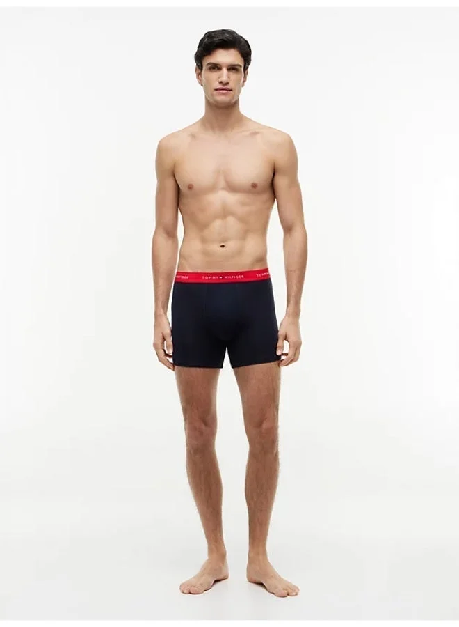 Tommy Hilfiger Primary Red/White/Desert Sky 3-Pack Signature Logo Waistband Boxer Briefs for Men | Best Price UAE