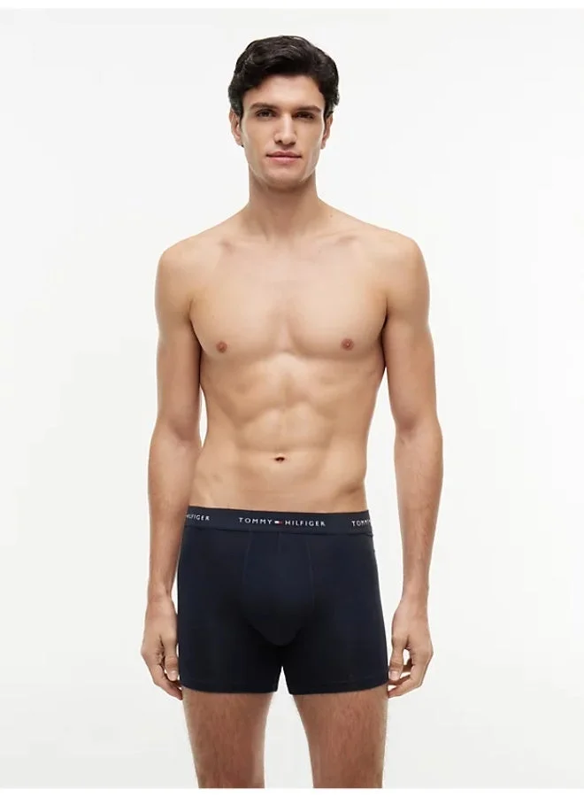 Tommy Hilfiger Primary Red/White/Desert Sky 3-Pack Signature Logo Waistband Boxer Briefs for Men | Best Price UAE