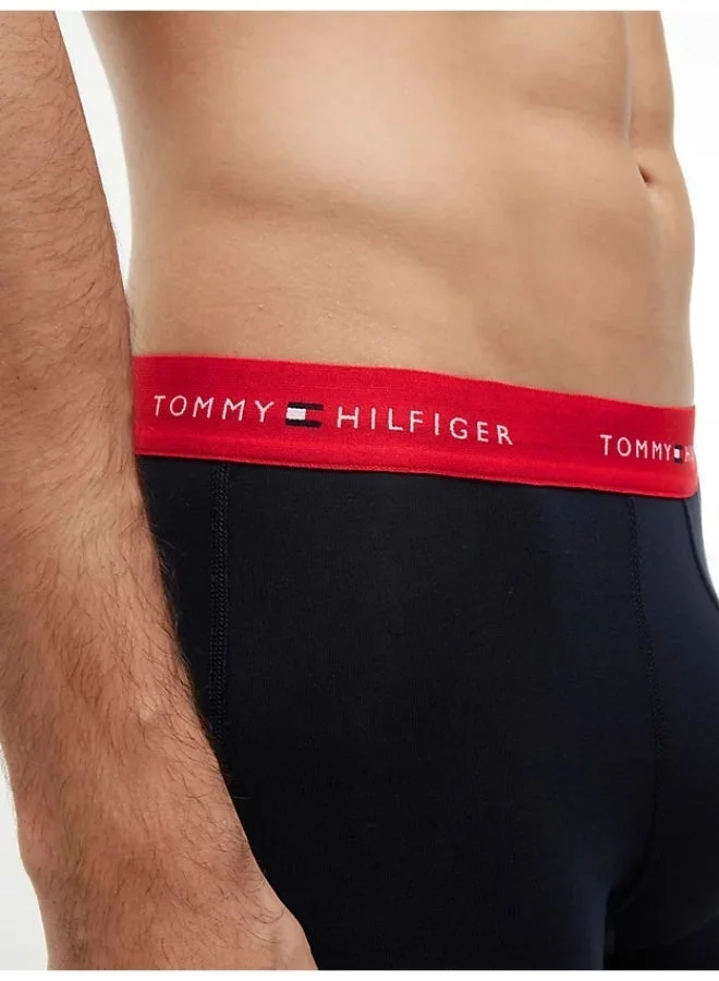Tommy Hilfiger Primary Red/White/Desert Sky 3-Pack Signature Logo Waistband Boxer Briefs for Men | Best Price UAE