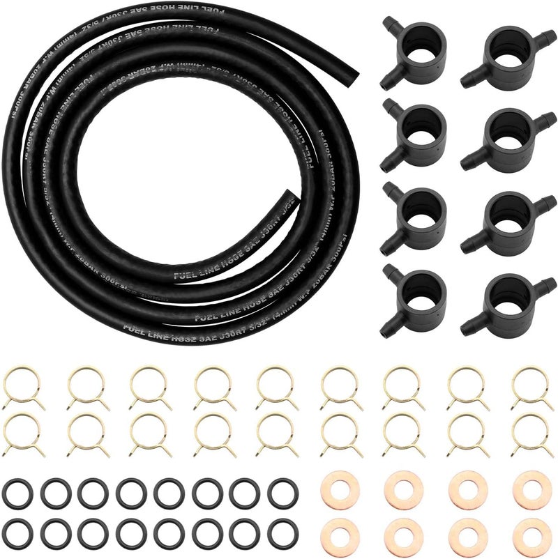 HQPASFY Diesel Fuel Injector Return Line Kit for 1983-1988 Ford Non-Powerstroke 6.9L 7.3L - Image 1