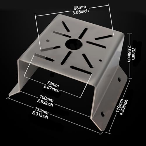 WiTi Universal Corner Mount for Security Camera, Stainless Steel Mounting Corner Bracket for Wall Mount Corner, Suitable for CCTV Cameras LED Wall/Stage Lights, Solar Panels (Small Size) - Image 5