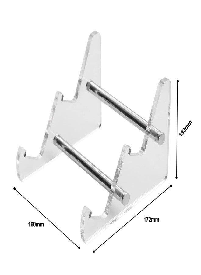 Sumgsn Mechanical Keyboard Storage Stand Display Keyboard Holder White Transparent Acrylic Stand for Two Keyboard - Image 2