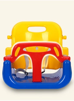 Arabest 3-in-1 Toddler Swing Set and Baby Jumper, Baby Swing with Bouncers for Indoor Outdoor Play Sturdy Safety Seat and Foldable Metal Swing Stand Easy to Assemble and Store at Home Garage Yellow  - Image 5