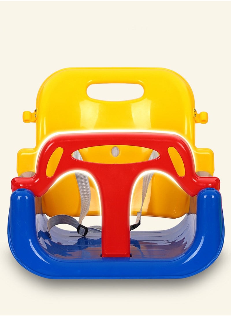 Arabest - 3-in-1 Toddler Swing Set and Baby Jumper, Baby Swing with Bouncers for Indoor Outdoor Play Sturdy Safety Seat and Foldable Metal Swing Stand Easy to Assemble and Store at Home Garage Yellow - Image 1