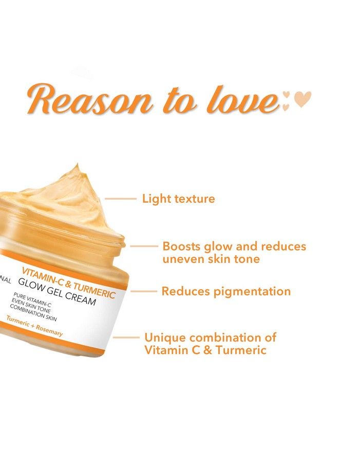 O3+ Vitamin C & Turmeric Glow Gel Cream For Women & Men Turmeric + Rosemary (50Gm) - Image 4