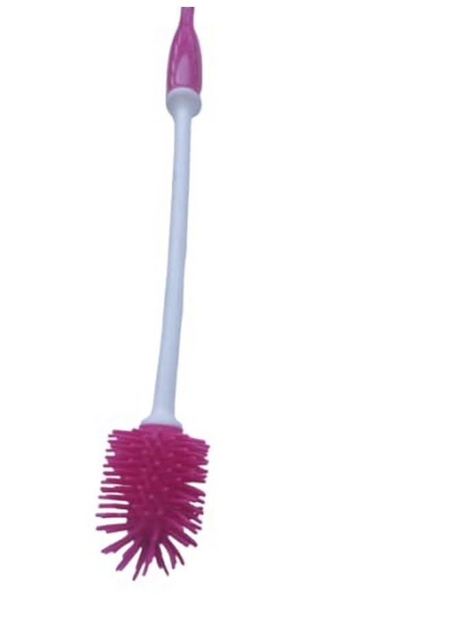 TMC Silicone Bottle Cleaner Brush For Baby Milk Bottles ; Tharmos ; Water Bolltes ; Long Handle - Image 2