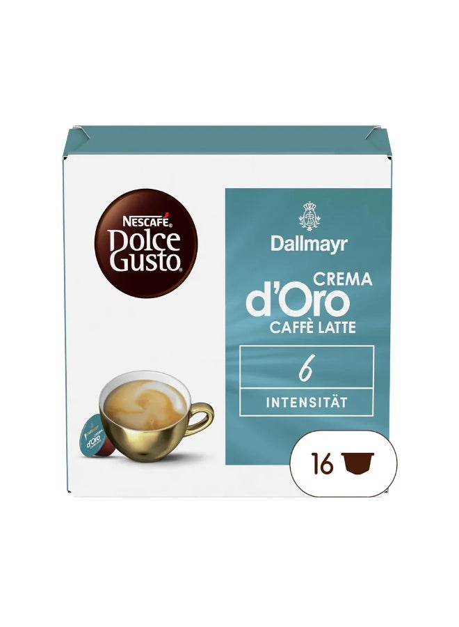 Dallmayr Crema d’Oro Caffe Latte kapsle pro Dolce Gusto 16 pc - Image 2