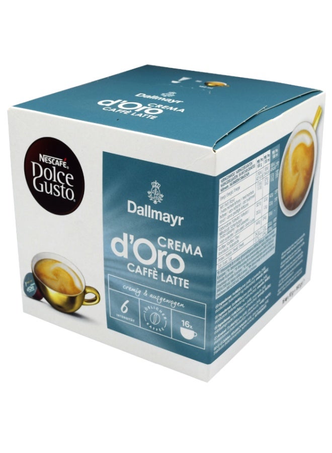 Dallmayr Crema d’Oro Caffe Latte kapsle pro Dolce Gusto 16 pc - Image 1