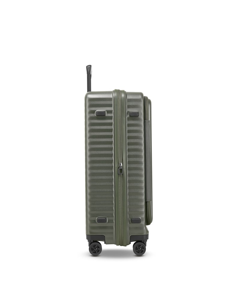 Echolac Celestra FA+ 24 Inch Expandable Hardside Luggage Trolley With TSA Lock Deep Olive 66cm - Image 4