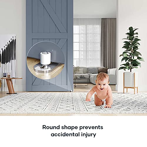 EaseLife Sliding Barn Door Bottom Floor Guide,Ball Bearings Adjustable Stay Roller,Wall Mount System,Flush Flat Bottom Design - Image 4