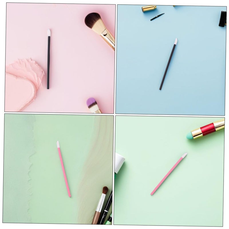 VICASKY 400pcs Disposable Lip Brush Applicators and Eyeshadow Mini Makeup Brushes Portable Lipstick Gloss Applicator Tools for Travel and Daily Use - Image 3