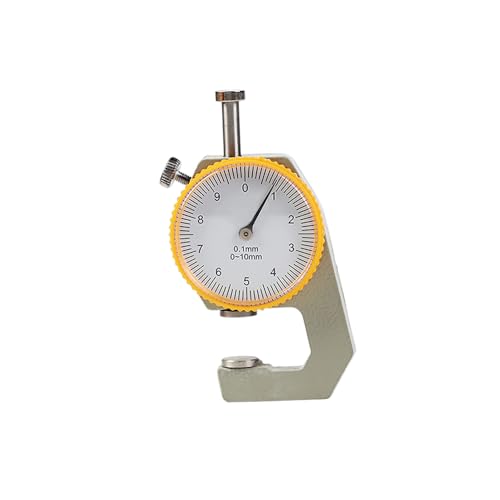 WUTA Leather Thickness Gauge Measuring Tools 0-10mm/0.1mm Dial Thickness Gauge Paper Meter Tester for Hollow Pipe, Circular Tube, Leathercraft - Image 1