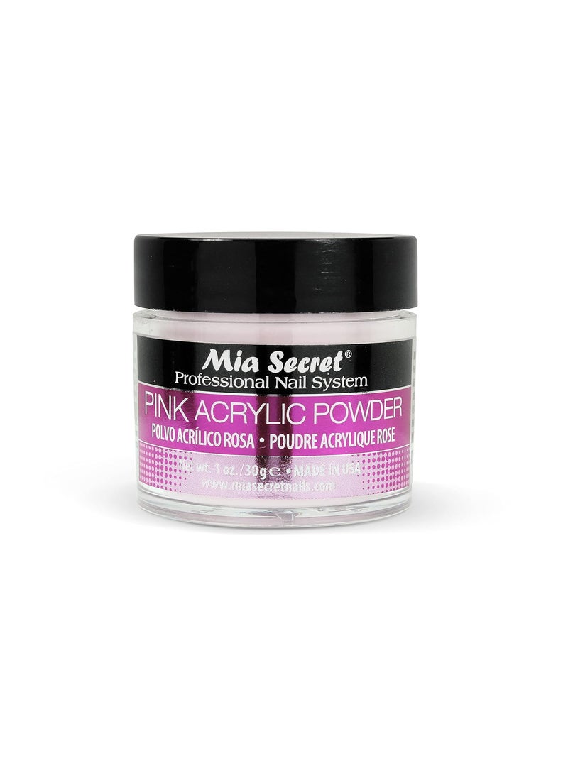 Mia Mia Secret Professional Acrylic Nail System Pink Acrylic Powder 1 OZ 