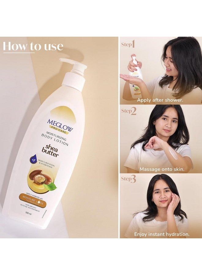 Meglow Pro-Care Moisturizing Body Lotion | Refreshing Moisturizer for Women & Men | Hydrating Lotion for All Skin Types-500ml - Image 3