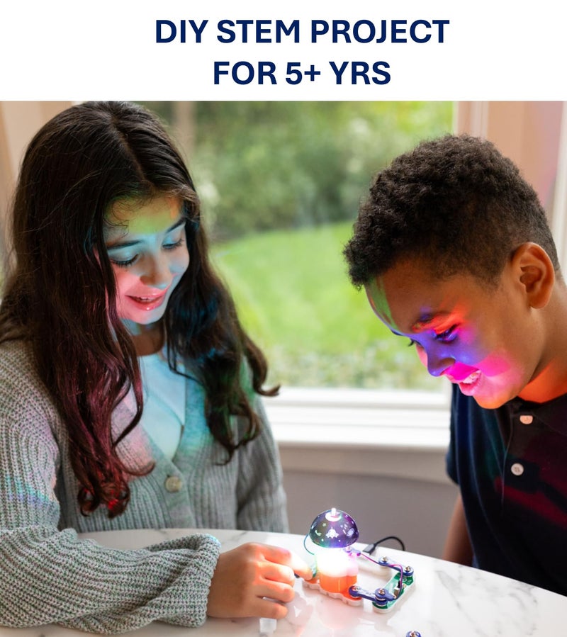 Snap Circuits Night Light for Kids | Includes 5 Light Shows | Ages 5+ | Rotating Night Light Projector - Image 3