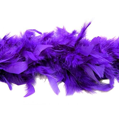 Skywalk Fluffy Feather Boa Strip Dressup Costume Party Wedding Decoration,Party Theme Feather Boa (Purple) - Image 3