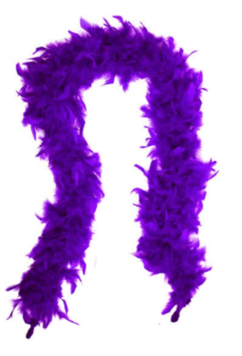 Skywalk Fluffy Feather Boa Strip Dressup Costume Party Wedding Decoration,Party Theme Feather Boa (Purple) - Image 5