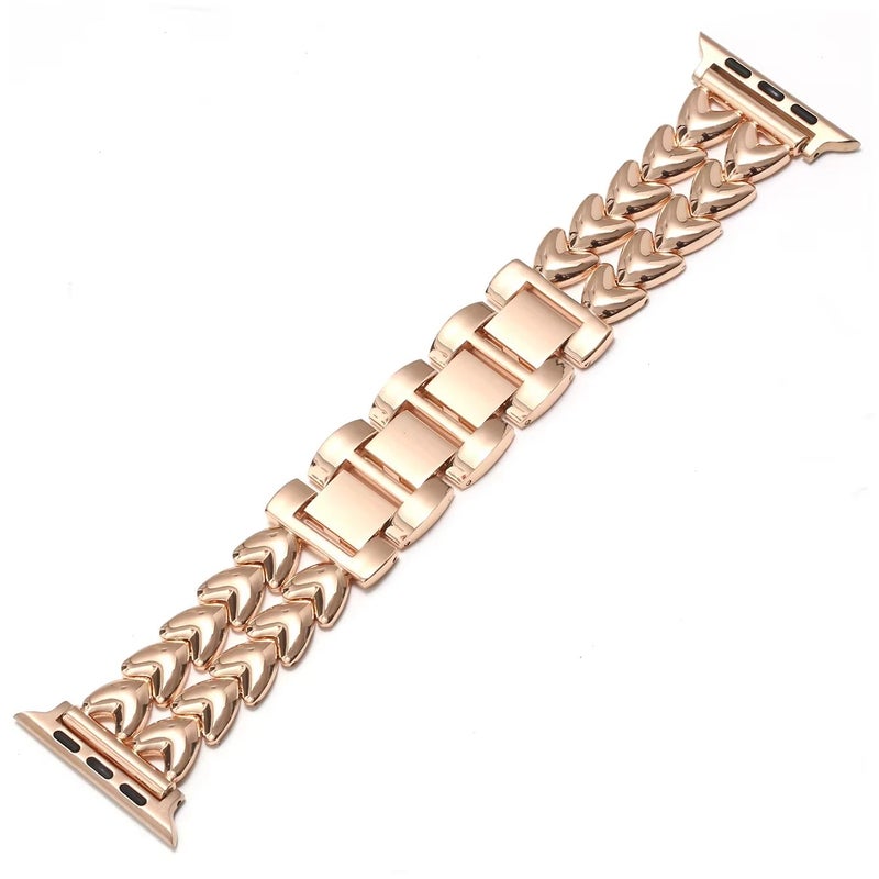 Bluejw Replacement Stainless Steel Watch Bands for Apple Watch Series 9 8 7 6 5 4 3 2 1 – Durable Metal Strap to Replace the Watch Strap, Compatible with All Sizes - Image 2