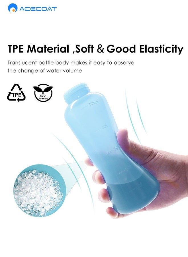 ACECOAT Portable Travel Bidet with Carry Bag, TPE Material for High Temperature Resistance, 500ml Capacity with 1 Sealing Rings, Essentials for Postpartum Perineal Care,Hemorrhoid Treatment(Blue) - Image 2