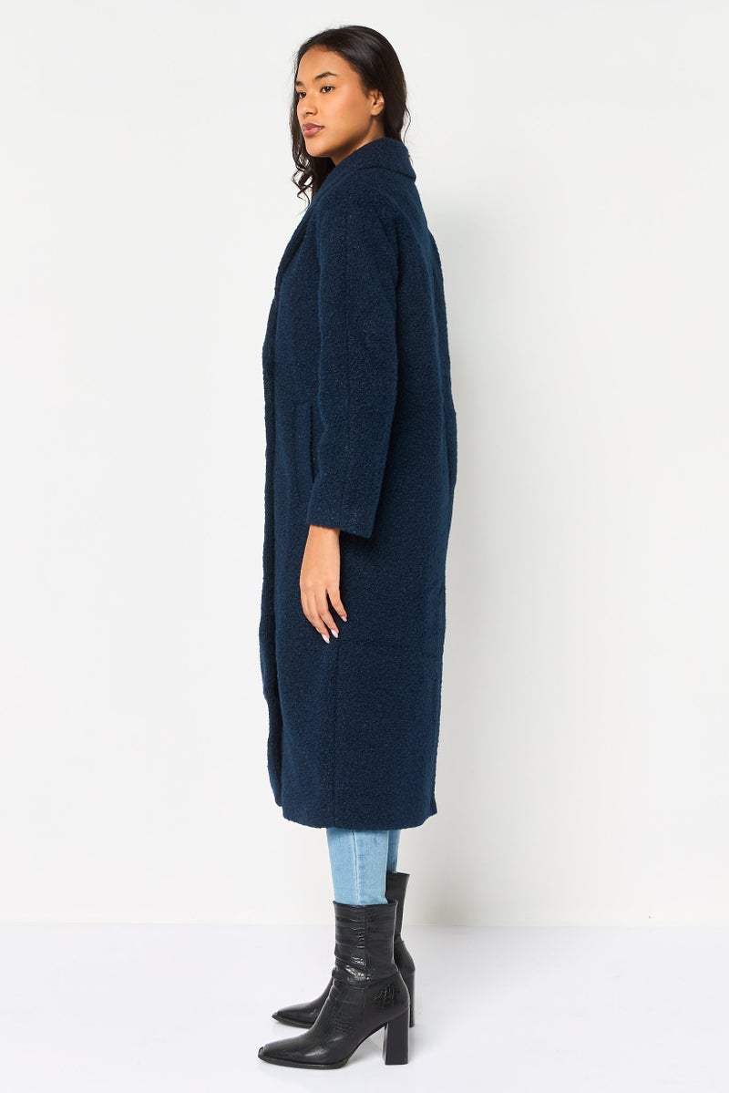 BCBGeneration Women Textured Trench Coat, Navy - Image 3