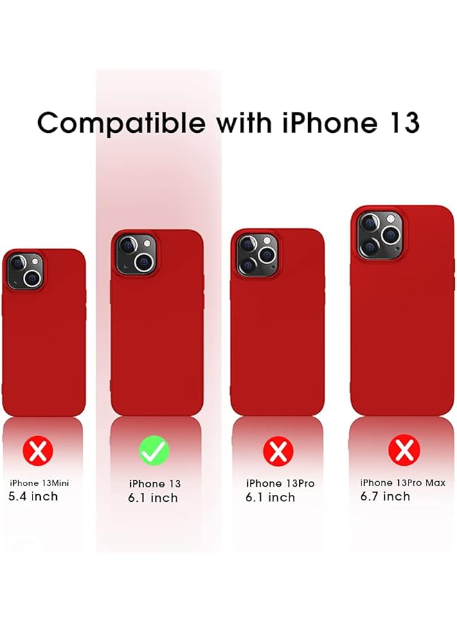 X-level Compatible Iphone 13 Mini Case Slim Fit Ultra Thin Soft Tpu Matte Finish Coating Phone Cases Lightweight Back Cover Grip For Iphone 13 Mini 2021 Red - Image 2