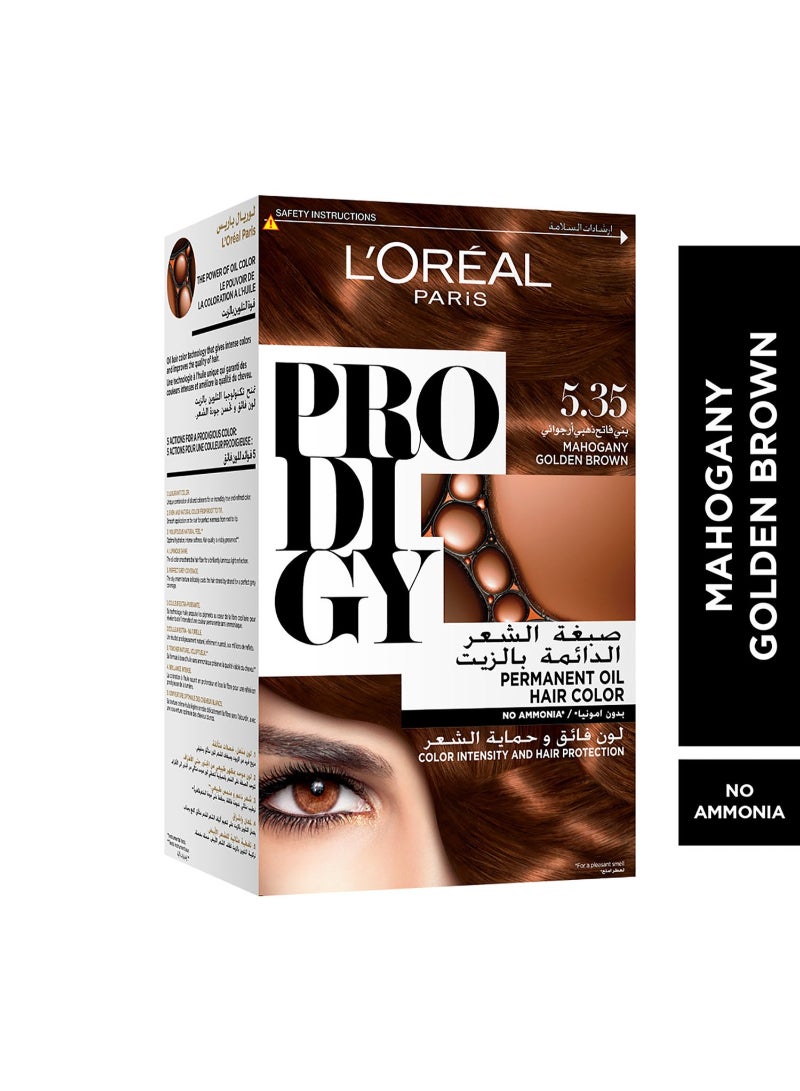 Prodigy Hair Color 5.35 Mahogany Golden Brown 1 pkt