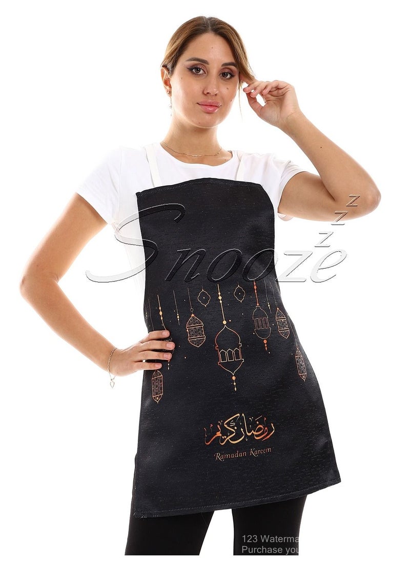 سنوز مريله مطبخ، تصميم رمضاني، بلاك  - Image 1