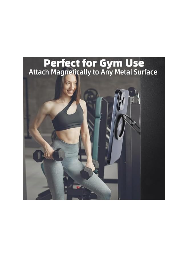 Green Tiger Dual Magnetic Gym Phone Holder – Lightweight Compact Design, Magnetic Phone Desk Stand for Easy Attachment to Iron Surfaces - Image 2