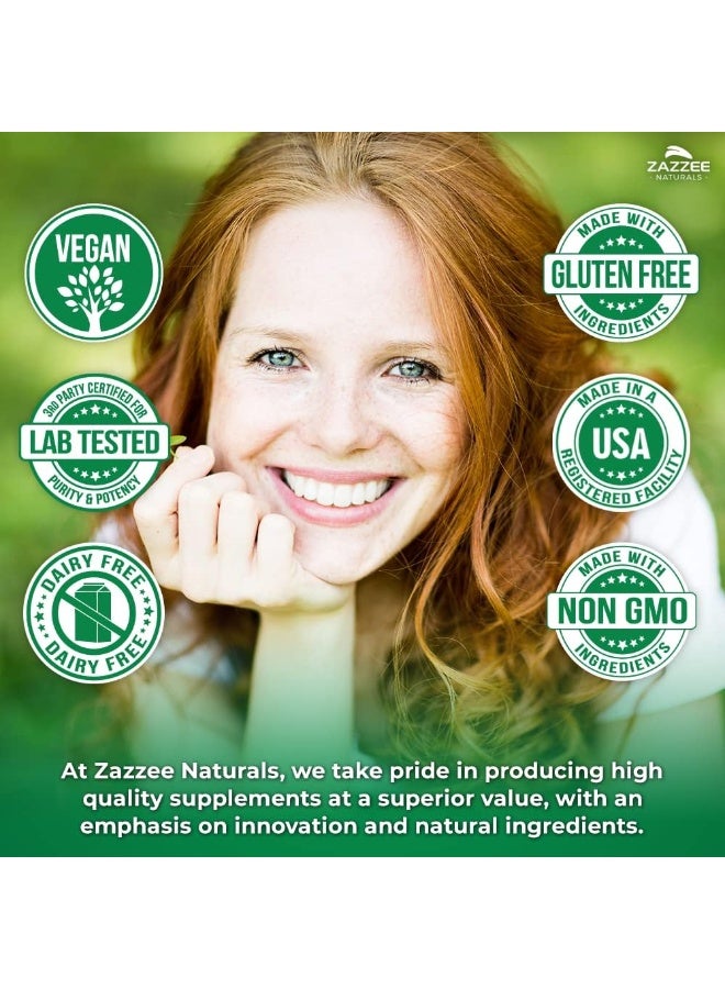 Zazzee Boswellia 10:1 Extract 5000 mg Strength, 65% Boswellic Acid, 180 Vegan Capsules, Potent 10:1 Extract, 6 Month Supply, Non-GMO and All-Natural