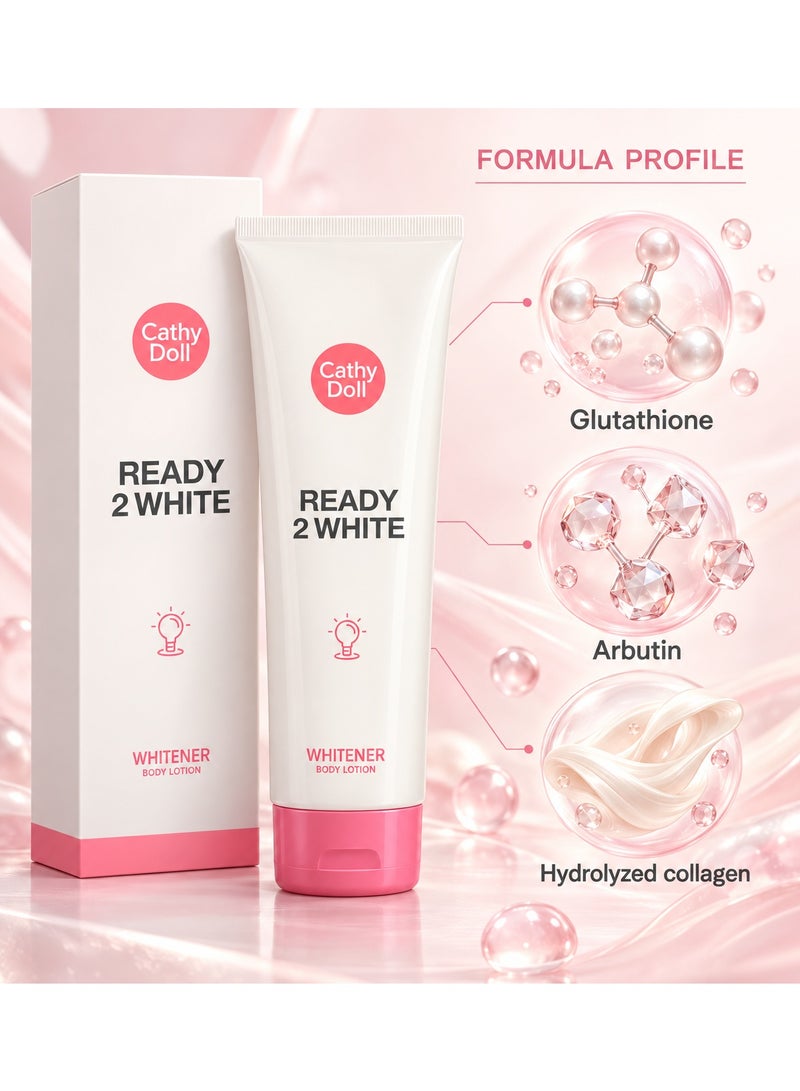 Cathy Doll Ready 2 White Lotion – Glutathione Body Brightening & Hydrating Cream – 150ml - Image 2