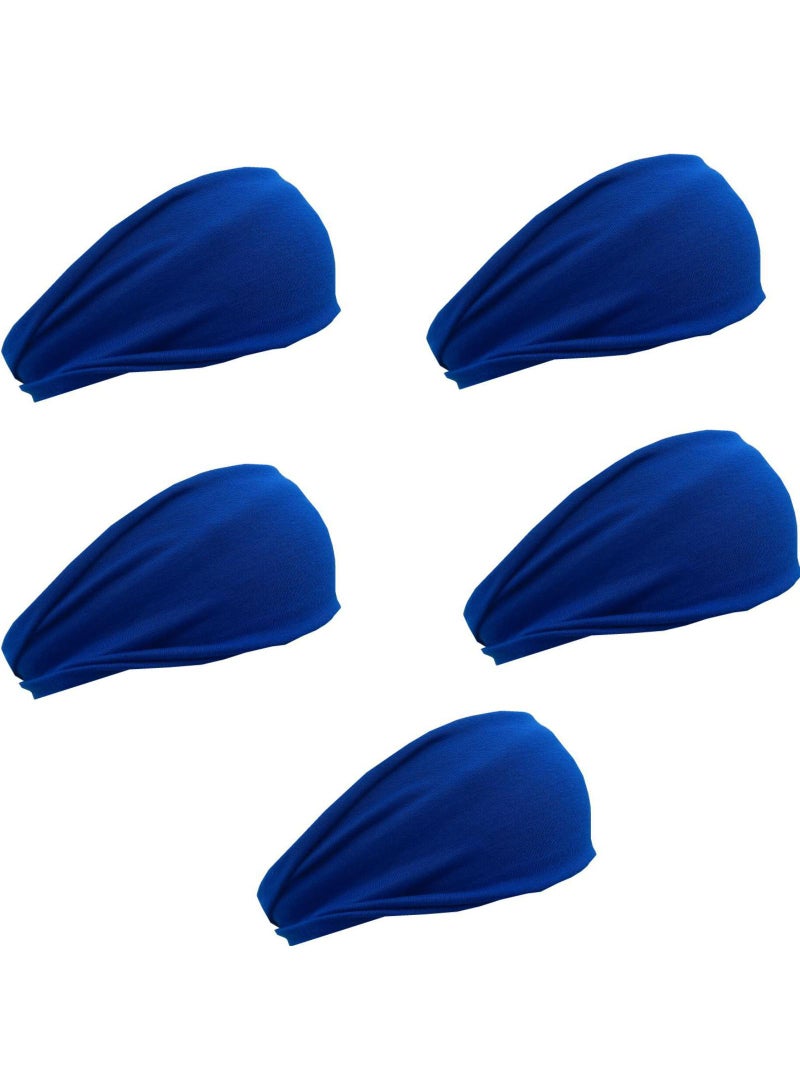 Y&D 5 Piece Sports Sweat Absorbent Running Fitness Headband-16  - Image 1