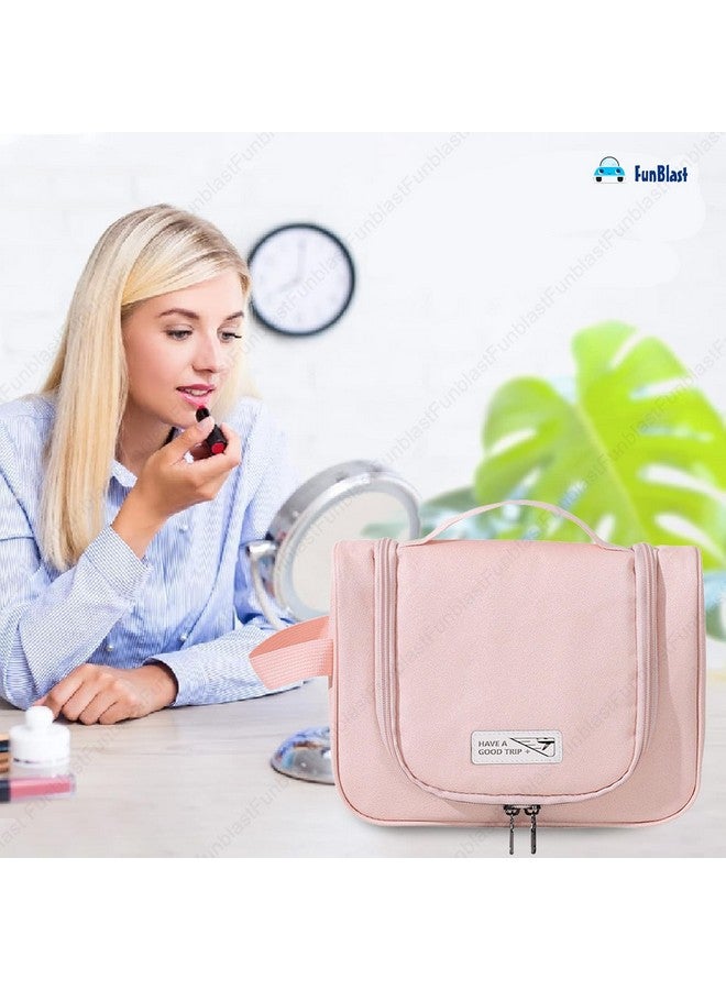 FunBlast Toiletry Bag for Men and Women - Multipurpose Travel Bag with Waterproof Pockets, Mesh Pockets, Toiletry Kit, Cosmetics, Gadget, Shaving Kit Bag, Make up and Accessories Bag (C-Pink) - Image 5