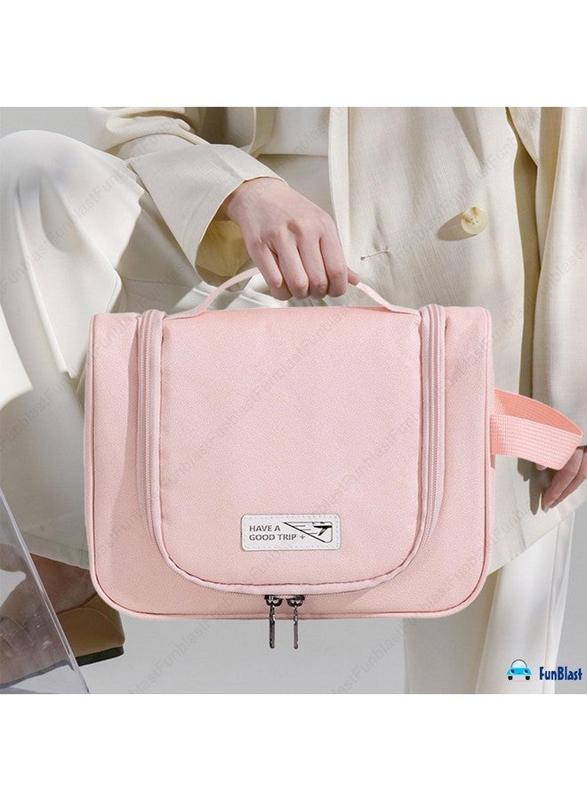 FunBlast Toiletry Bag for Men and Women - Multipurpose Travel Bag with Waterproof Pockets, Mesh Pockets, Toiletry Kit, Cosmetics, Gadget, Shaving Kit Bag, Make up and Accessories Bag (C-Pink) - Image 4