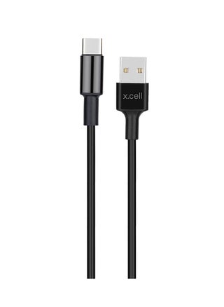 Xcell USB-A to USB-C Cable | 1.5Mtr | 3A Power Delivery | Heat Resistant Braided Design | High Speed Data Transfer | Fast Charging | Compatible with iPhone 15/16, Samsung, MacBook Air, iPad - Black - pzsku/Z95F9983CF61B5F8A7B9FZ/45/_/1648197773/5e401056-b7aa-41e9-a924-ea33be136e80