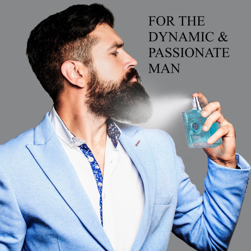 NovoGlow Verse Pour Homme Eau De Parfum Spray for Men Long Lasting Citrusy Floral & Masculine Fragrance Smell Fresh All Day Long Gift for Men for All Occasions - Image 5