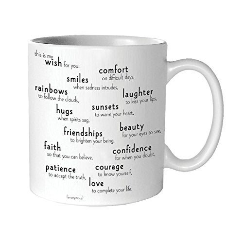 Quotable Cards Quotable My Wish For You - Anonymous Mug - Quotes Kitchen Home MUG-G158-QUOTE - Image 1