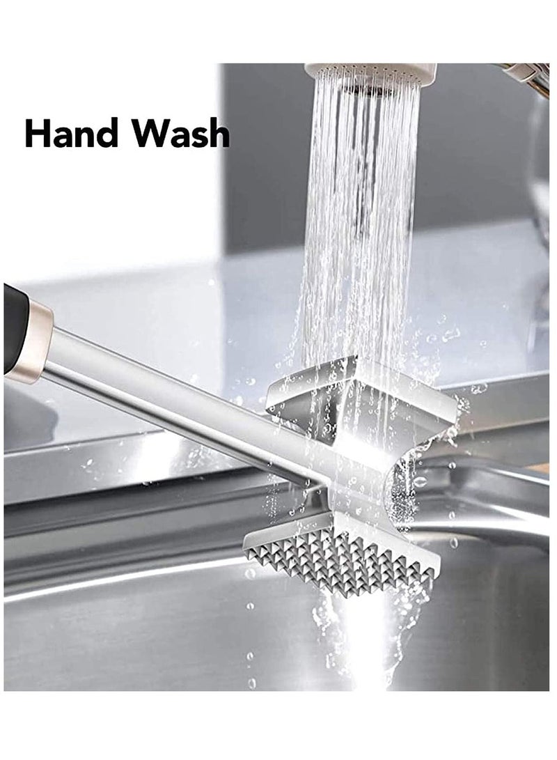 Y&D Gourmet Meat Tenderizer Aluminum, Hammer/Mallet Tool/Pounder for Tenderizing and Pounding Steak, Beef Poultry, Solid Metal Construction with Rubber Comfort Grip Handle  - Image 4