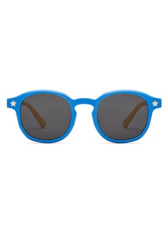 Hooper Hooper By Lenskart | Sky Blue Grey Full Rim Square Latest and Stylish Kids Sunglasses | Polarized and 100% UV Protected | For Boys & Girls (Age 5-8 yrs) | HP S15816M  - Image 2
