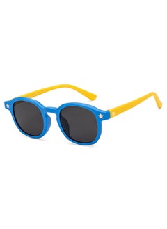 Hooper Hooper By Lenskart | Sky Blue Grey Full Rim Square Latest and Stylish Kids Sunglasses | Polarized and 100% UV Protected | For Boys & Girls (Age 5-8 yrs) | HP S15816M  - Image 1