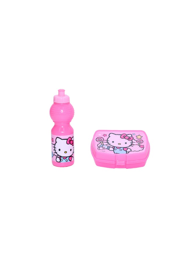 Sanrio Hello Kitty Junior 3 in 1 Set (14" Backpack with Lunch Box & Water Bottle) - Image 2