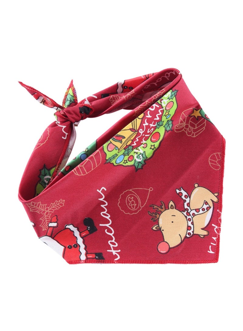 أوشحة رأس للكلاب في عيد الميلاد - 5 قطع من أوشحة رأس للكلاب في الأعياد، مناسبة للأولاد والبنات، أوشحة مثلثة ناعمة قابلة للعكس ومرايل، أوشحة رأس للحيوانات الأليفة في عيد الميلاد، هدية مثالية للجراء والقطط الصغيرة والمتوسطة والكبيرة. - Image 2