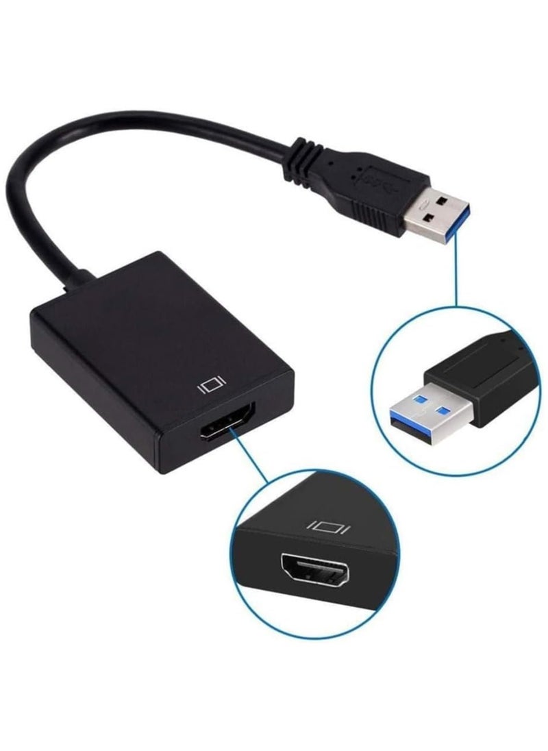 erorex USB to HDMI Adapter, HDMI USB Converter for Laptop, Mac, MacBook Pro, USB 3.0 HDMI Cable USB Type A to HDMI Display Adapter for Multiple Monitors - Desktop PC, TV  - Image 4