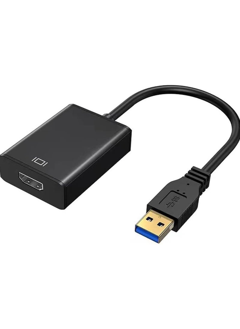 erorex USB to HDMI Adapter, HDMI USB Converter for Laptop, Mac, MacBook Pro, USB 3.0 HDMI Cable USB Type A to HDMI Display Adapter for Multiple Monitors - Desktop PC, TV  - Image 1