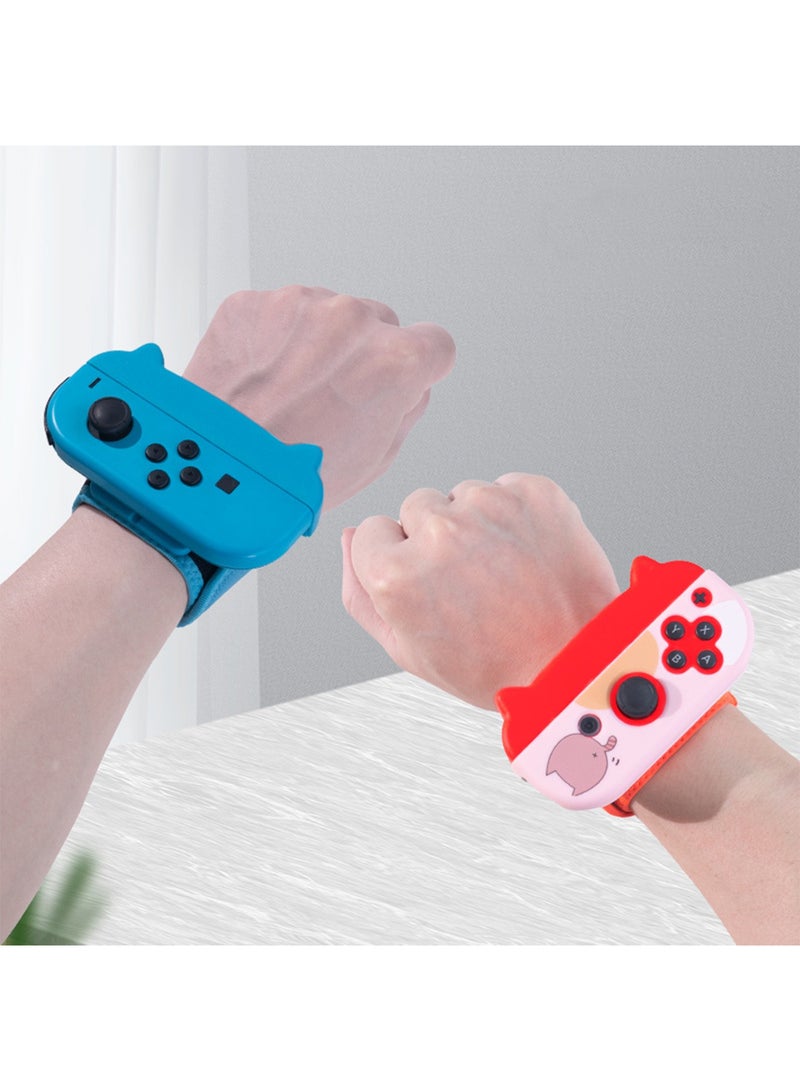 X-level 2 Pcs Dance Switch Wristband,Wrist Bands for Dance Switch 2024 2023 2022 2021 2020,Switch Boxing Grips,Compatible with Nintendo Switch Boxing Game Adjustable Elastic Straps with 2 Thumb Grips - Image 2
