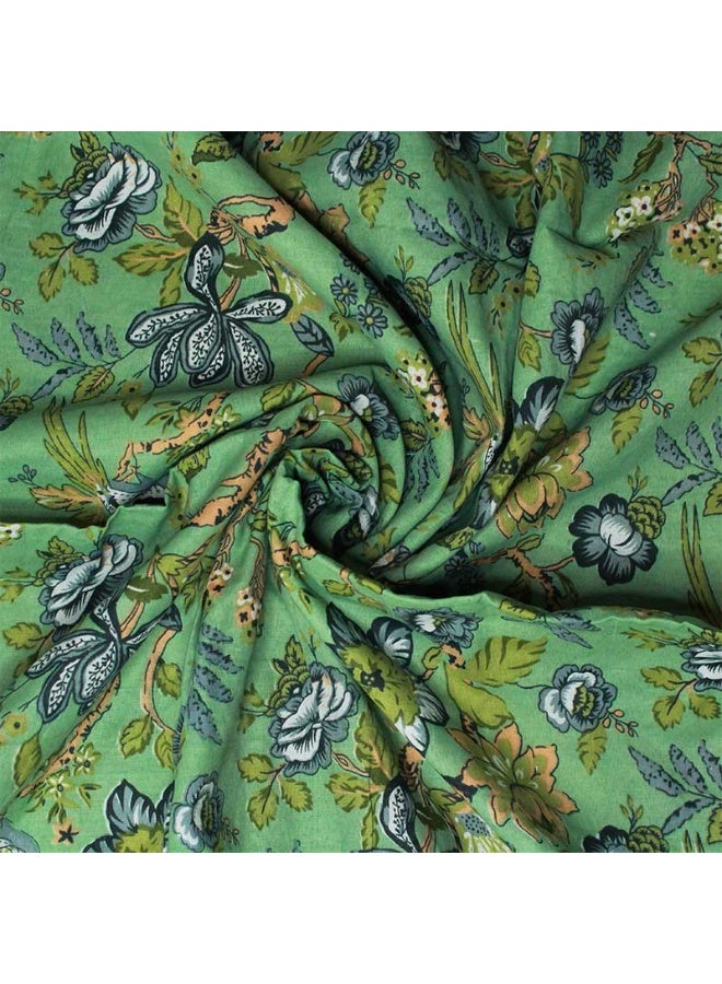 ecotattva Baby reversible quilts khadi cotton blood green flora - Image 5