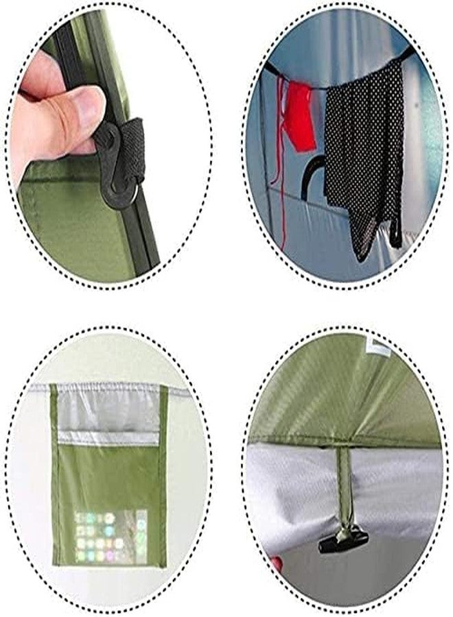 EXOMOON Full Privacy Portable Cloth Changing Tent for Camping | Triangle Shape Waterproof and Foldable Camping Tent | Portable Outdoor Camping Bathroom Toilet Tent with Carry Bag - Image 4